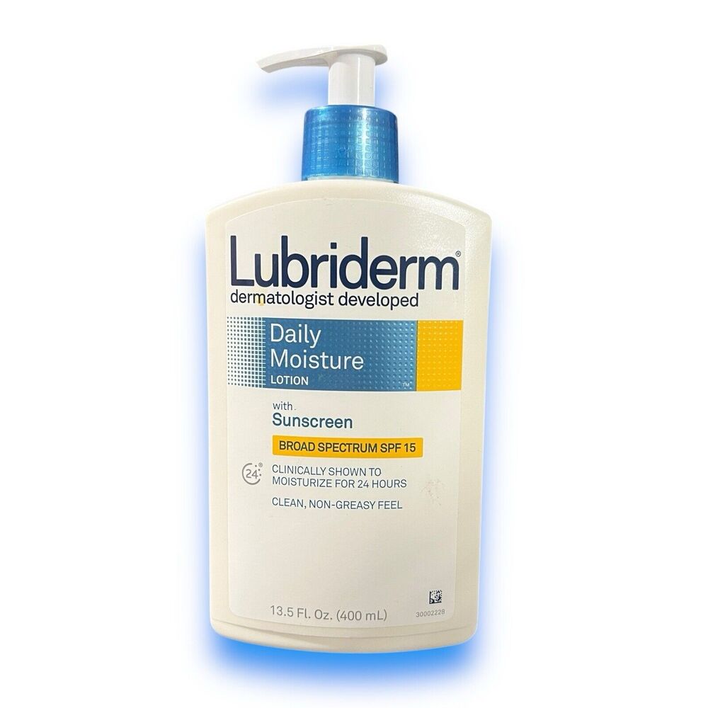 LUBRIDERM Daily Moisture Lotion Moisturizer with SUNSCREEN SPF‎ 15 400ml NEW